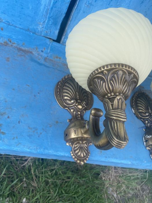 Комплект люстры и плафоны настенные