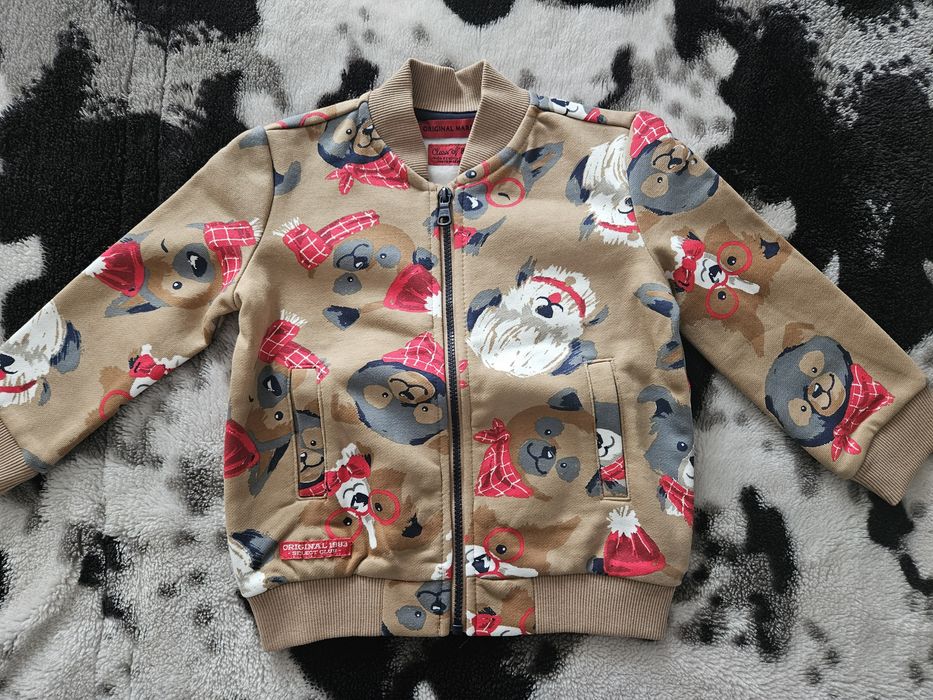 Bluza fermuar baietel
