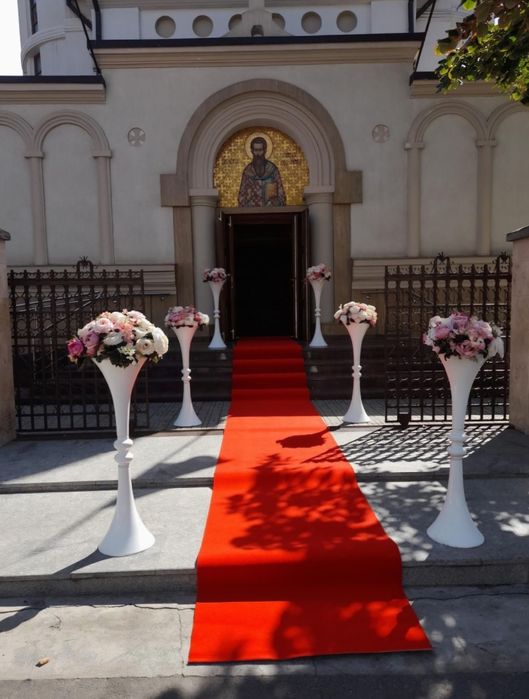 Fum greu/ gheata carbonica/ artificii exterior /porumbei