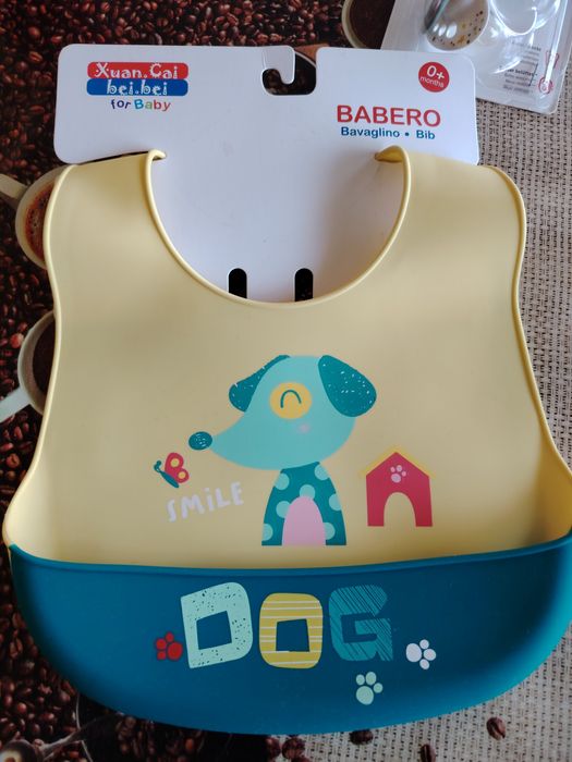 Лигавник, биберон 0-6м. и четка с гребенче