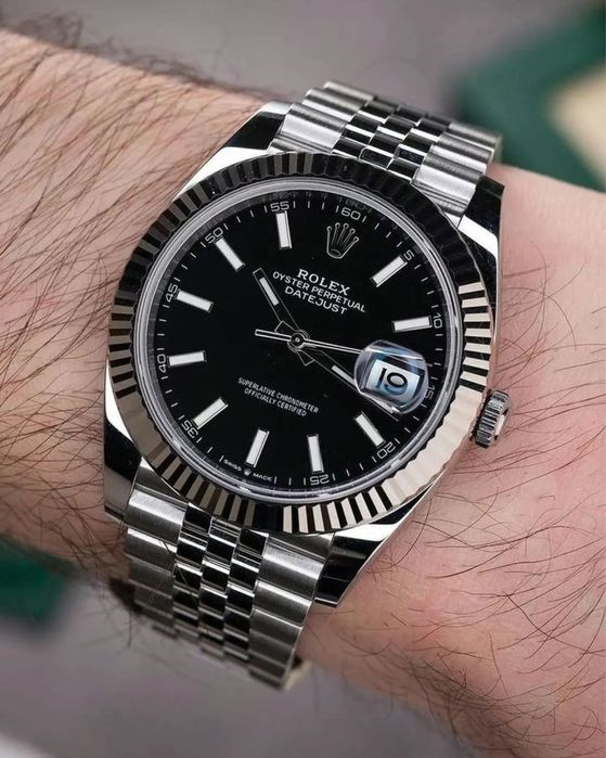rolex datejust black dial 41,mm