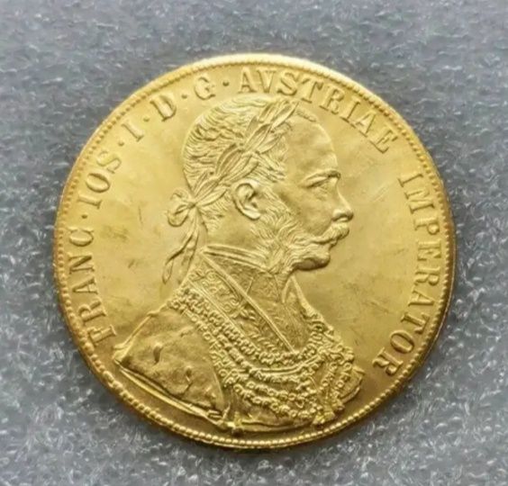 Moneda placate cu aur de 14k
