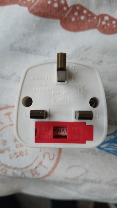 Adaptor Universal Priză (UK la EU/Universal) PIFCO - 13A, Cu Siguranță