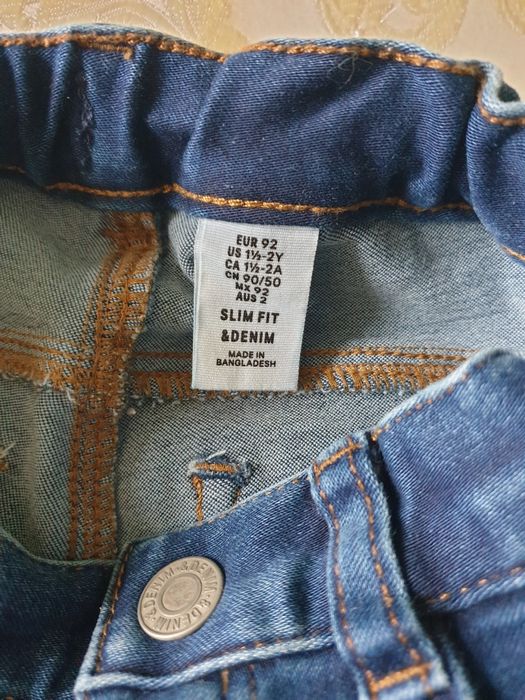 Детски дънки h&m hm 2 г 92 блуза Tommy Hilfiger дрехи за момче