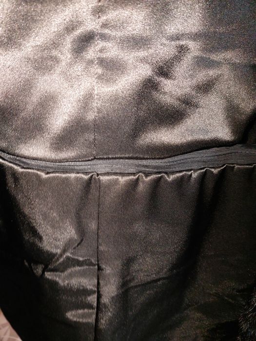 Шуба норка чёрный бриллиант