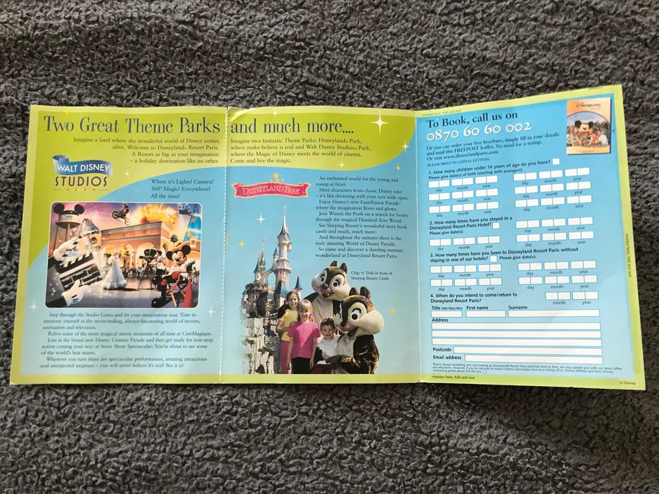 Картичка на Дисниленд