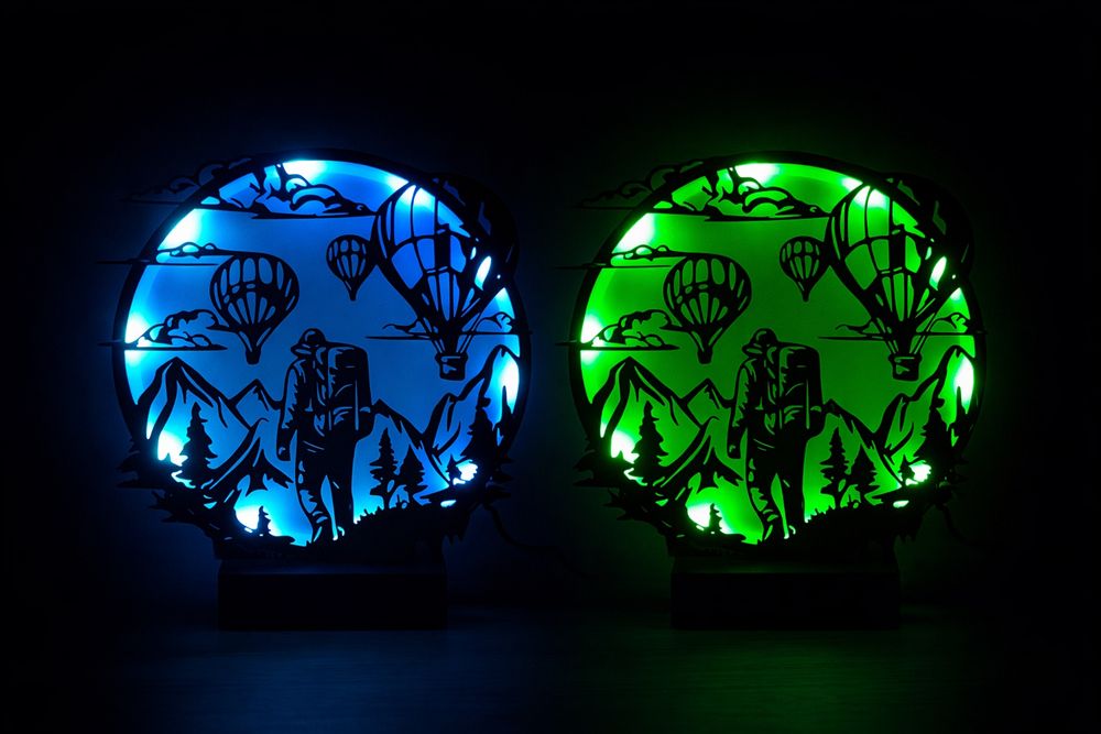 Настолна лампа с уникален дизайн