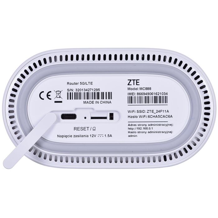 Продавам 5G рутер ZTE MC888A отключен за всички оператори