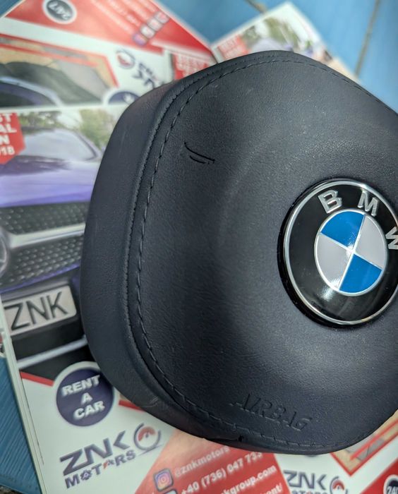 BMW seria 5 seria 7 - G70 G60  - airbag volan sofer M cusut in piele