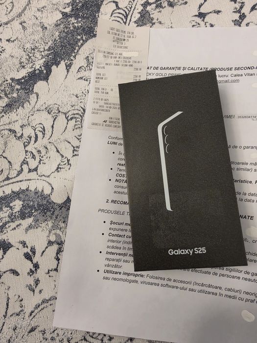 Samsung s25 5G Navy 256Gb NOU Sigilat Acte 2 ANI GARANȚIE