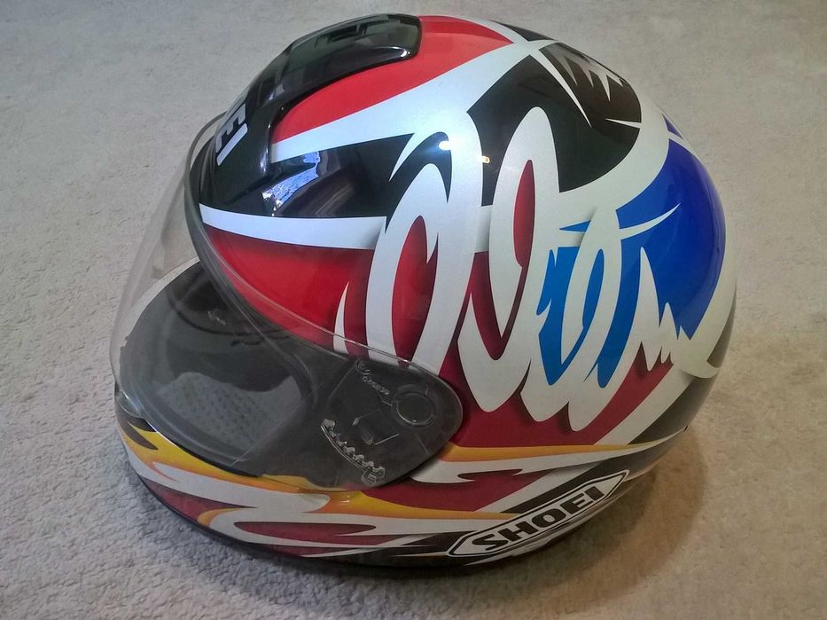 casca motocicleta Shoei Alex Criville NSR champion editie limitata motocicleta carting atv