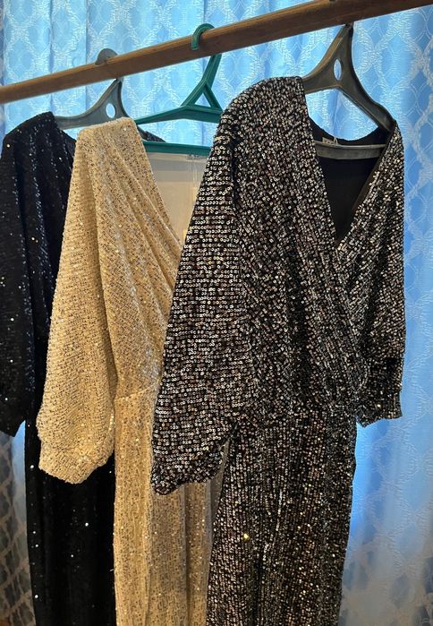 вечерние платья с пайетками