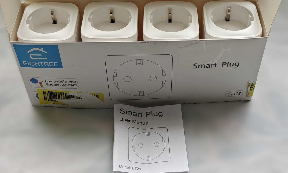 EIGHTREE Умен WiFi Щепсел с Мерител на Мощността 16A  - Алекса