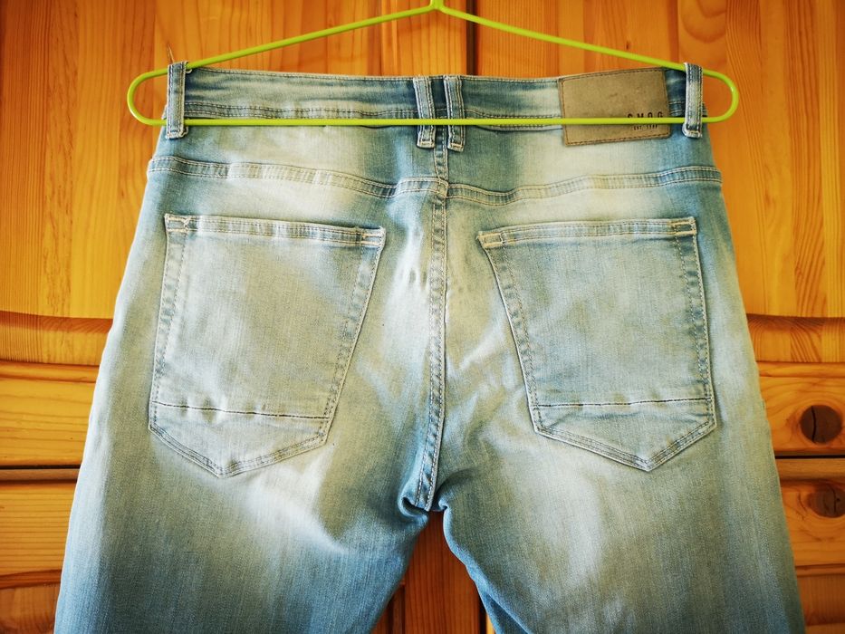 Мъжки светло сини дънки | Light wash