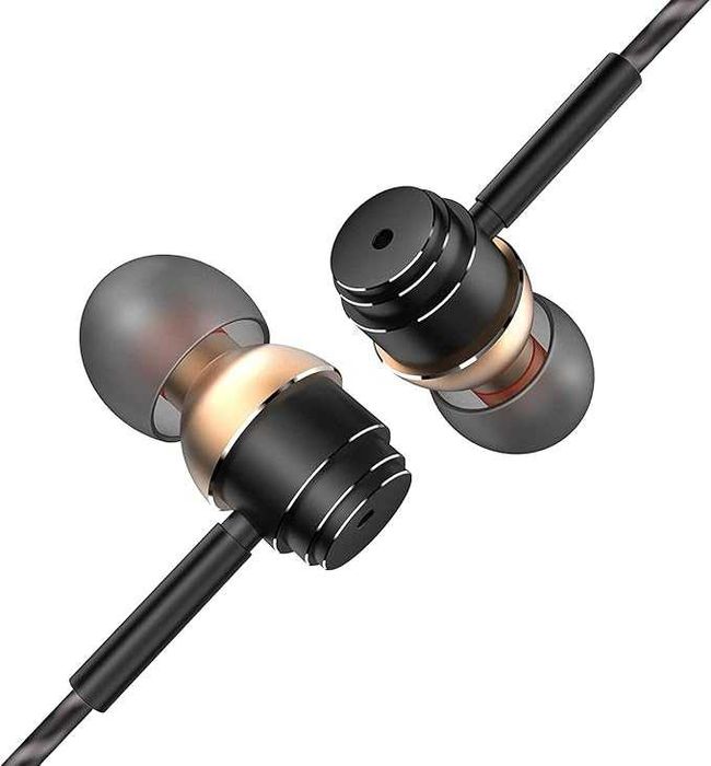 Кабелни слушалки HOISTAC с кабел, стерео слушалки с микрофон