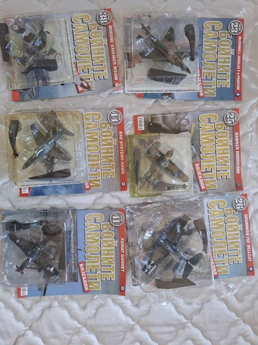 24 бр. Метални Модели Самолети "Бойните самолети" + "Летящи крепости"