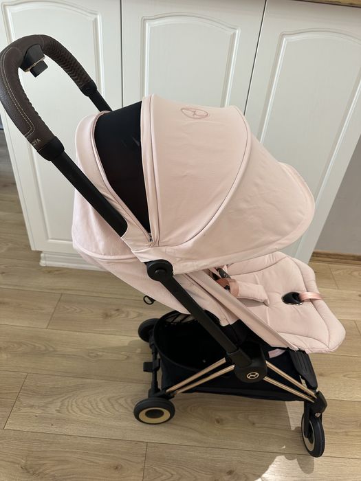 Cybex Coya peach pink rose gold шаси
