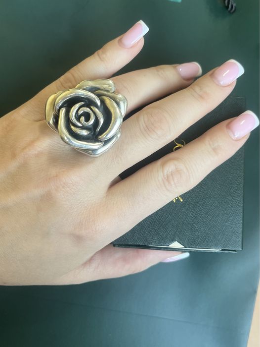 Кольцо серебряное 18-19 размер