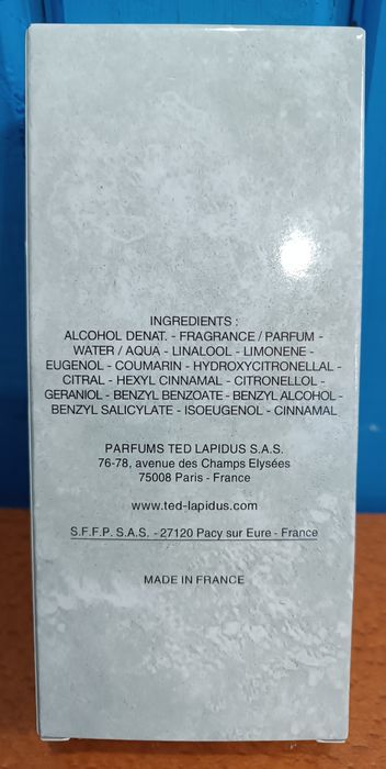 Ted Lapidus pour homme EDT 100 ml