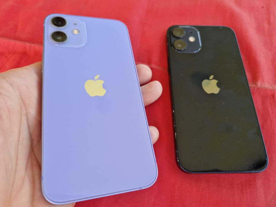 -Iphone 12Mini Black Purple 128Gb-64Gb 4Ram Bat: 78%-77% stare foarte buna poze reale doar telefonul nici o reparatie/interventie nici o res