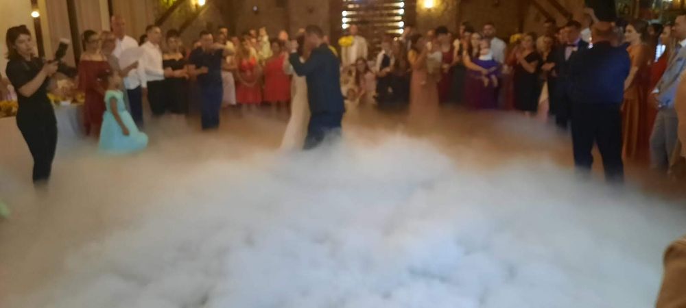 Fum greu gheata carbonica nunți botezuri petreceri