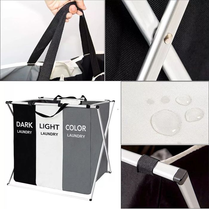 Home Comfort / Корзина для белья с тремя отделениями "Уют",