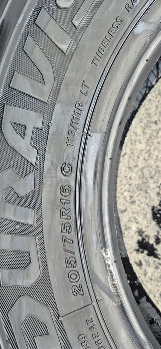 4 anvelope vara noi Bridgestone 205/75/16C,dot 2023-2024.Pretul este pe bucata