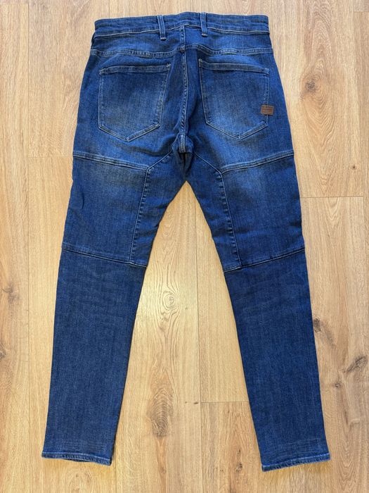 Pantaloni/ Blugi G Star RAW Rackam 3D albastrii, noi