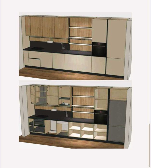 Peoiectare mobilier | 3D sketch-up | desene tehnice