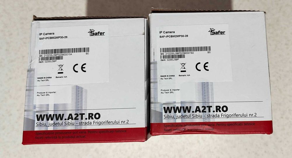 2 Camere supraveghere video, Kit 2 Camere IP / digitale Safer + Switch POE BestNPS