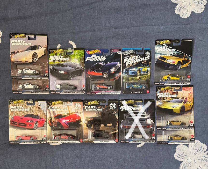 Hot Wheels Bugatti, Mclaren, Mercedes, Porsche, Premium