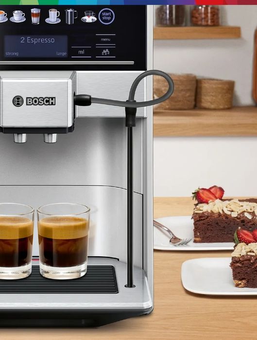 Кофемашина автоматическая Bosch TIS65621RW, автоматическая, Рецепты на