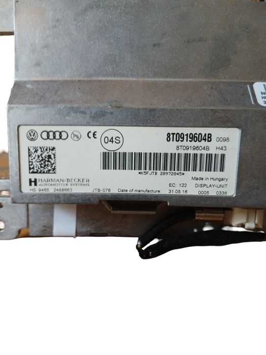 Display navigatie AUDI A4 B8 8T0919604B