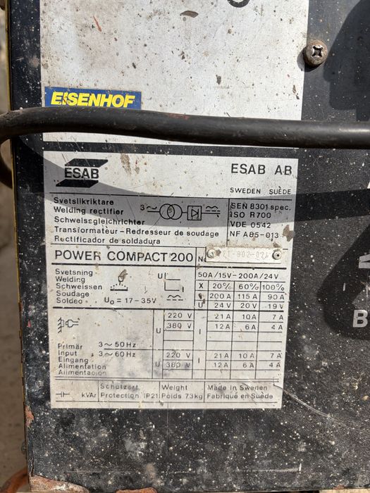 Заваръчен апарат ESAB Power Compact 200 ECF