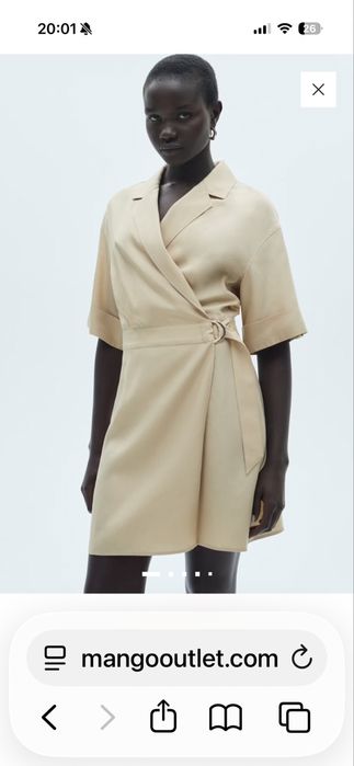 Zara нова черна рокля сатен