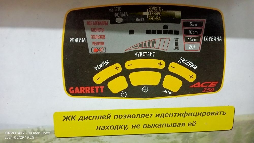 Металлоискатель гарет 250aic