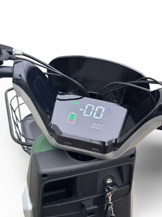 Електрически скутер-велосипед Infinity GT-1000 1200W - Зелен мат