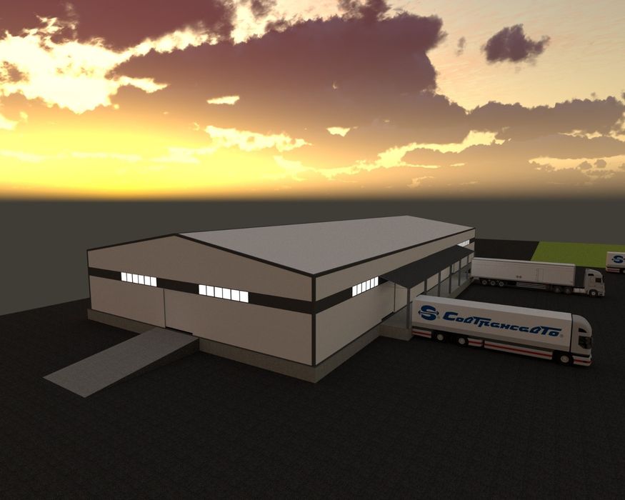 Складское помещение из сэндвич панели