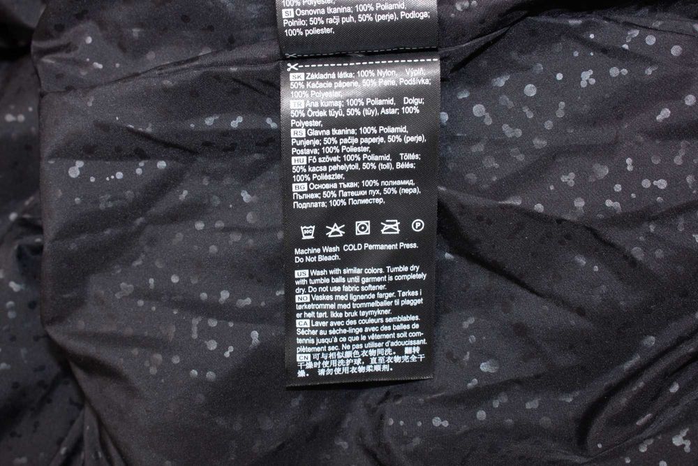 JOHAUG дамско пухено яке цвят горчица бомбер пълнеж пух пера S