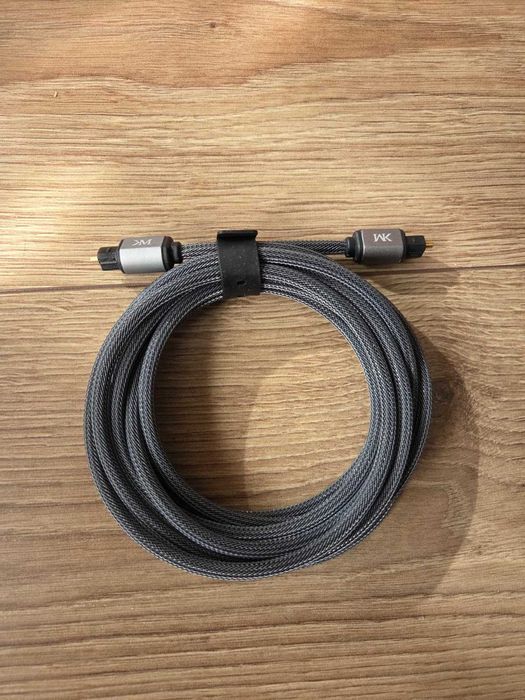 Cablu optic audio premium Toslink 3m (Wirepath) - Stare impecabilă