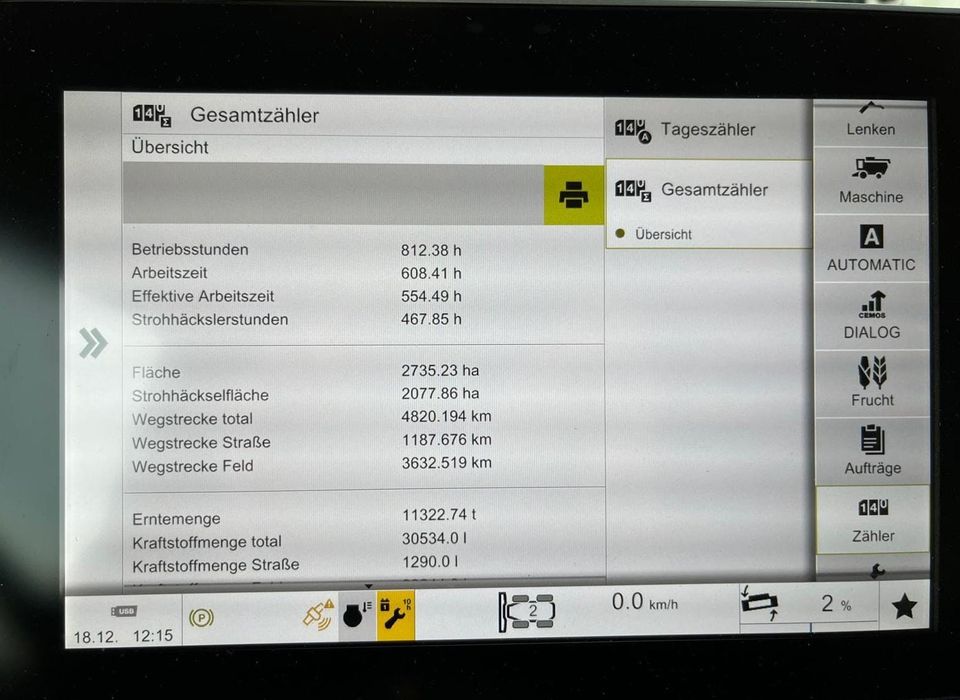 Combina Claas Lexion 7500TT - GERMANIA