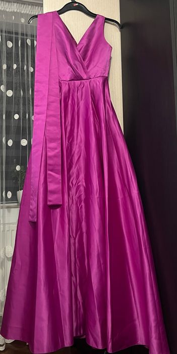 Rochie roz cu funda