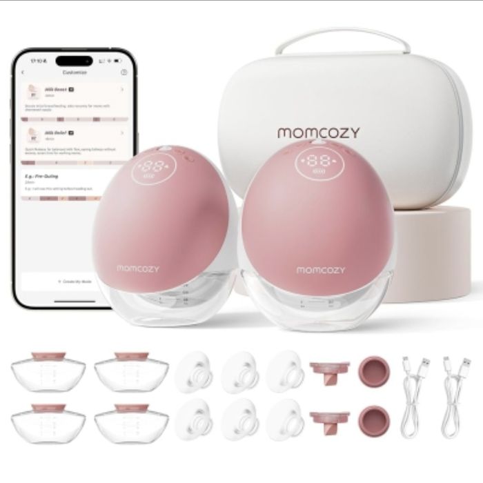 MOMCOZY M9 Mobile Flow – Двойна безжична гръдна помпа – НОВА