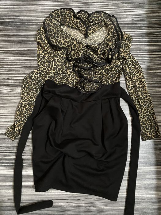 Rochita casual cu model leopard