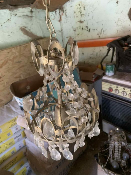 Lustra candelabru vintige