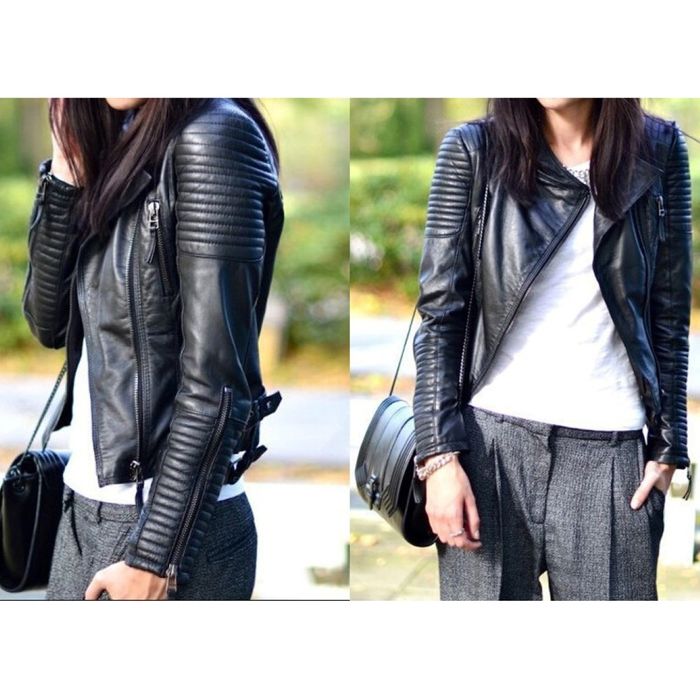 Дамско яке еко кожа