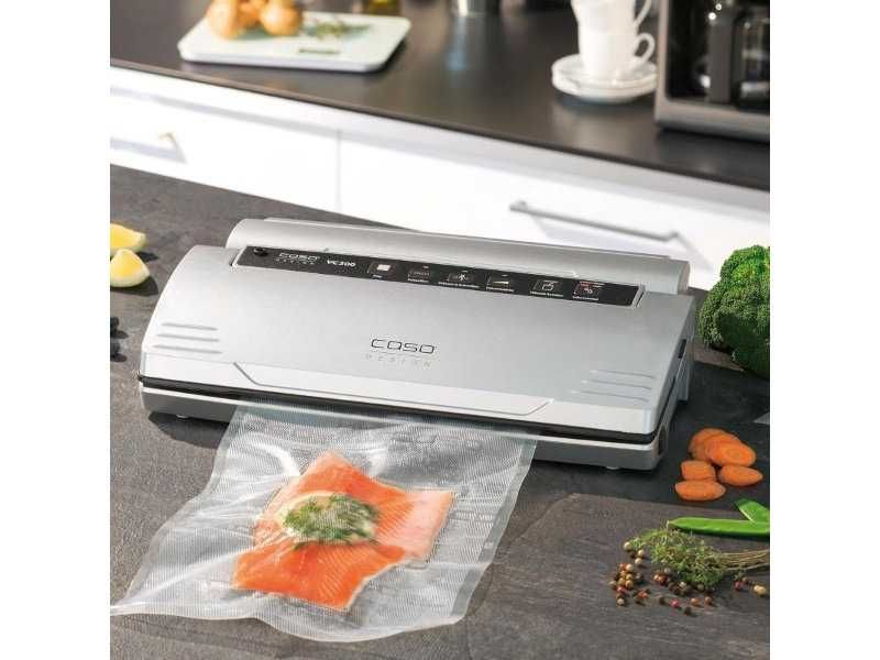 Машина за Вакуумиране на Храни с Двойно Запечатване Caso VC300, 120W