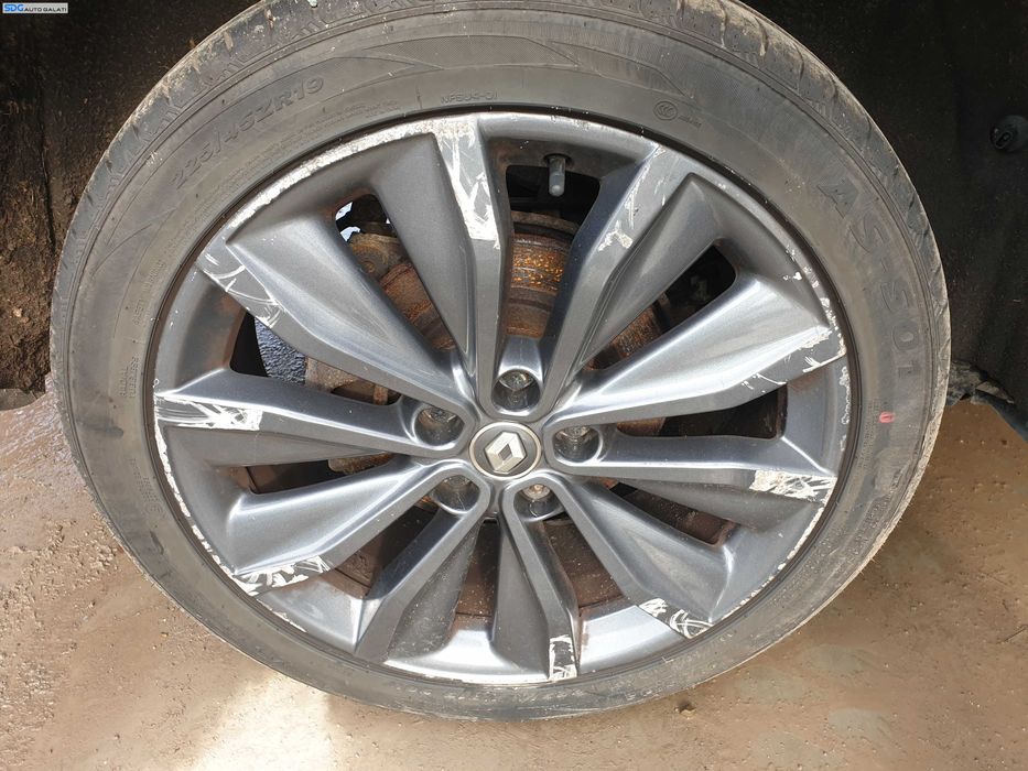Set 4 Jante Roti Aliaj Aluminiu 225 45 19 R19 cu Anvelope Vara Dot 2024 Renault Kadjar 2015 - 2022 [Q1136]