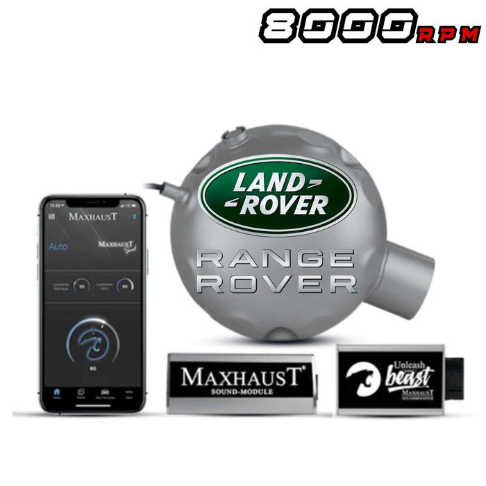 Спортен V8 звук Land Range Rover Maxhaust v3 Active Sound генерация