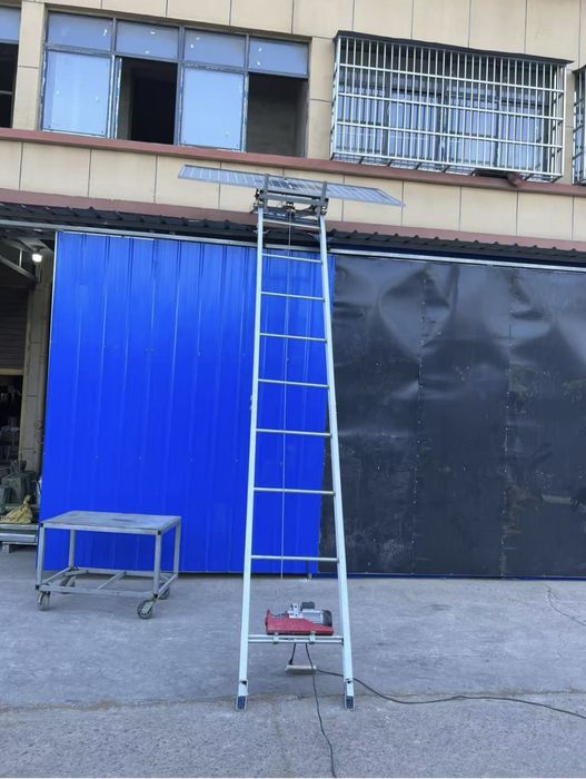 Хаспелна Алуминиева  Стълба за Строителни Материали 15 метра